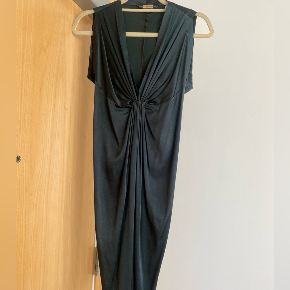 Silk Dark Green Dress